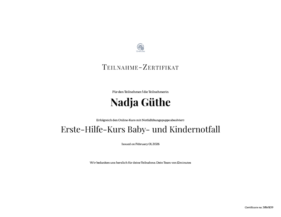 Erste-Hilfe-Kurs Baby & Kindernotfall
